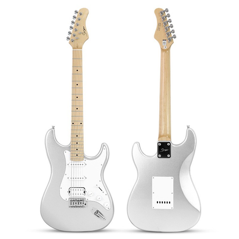 22-Fret Electric Guitar Alder Wood Body High Gloss Finish Adult Practice Guitar