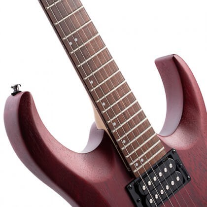 Cort X100OPBB X Series 100 Double Cutaway Electric Guitar. Open Pore Black