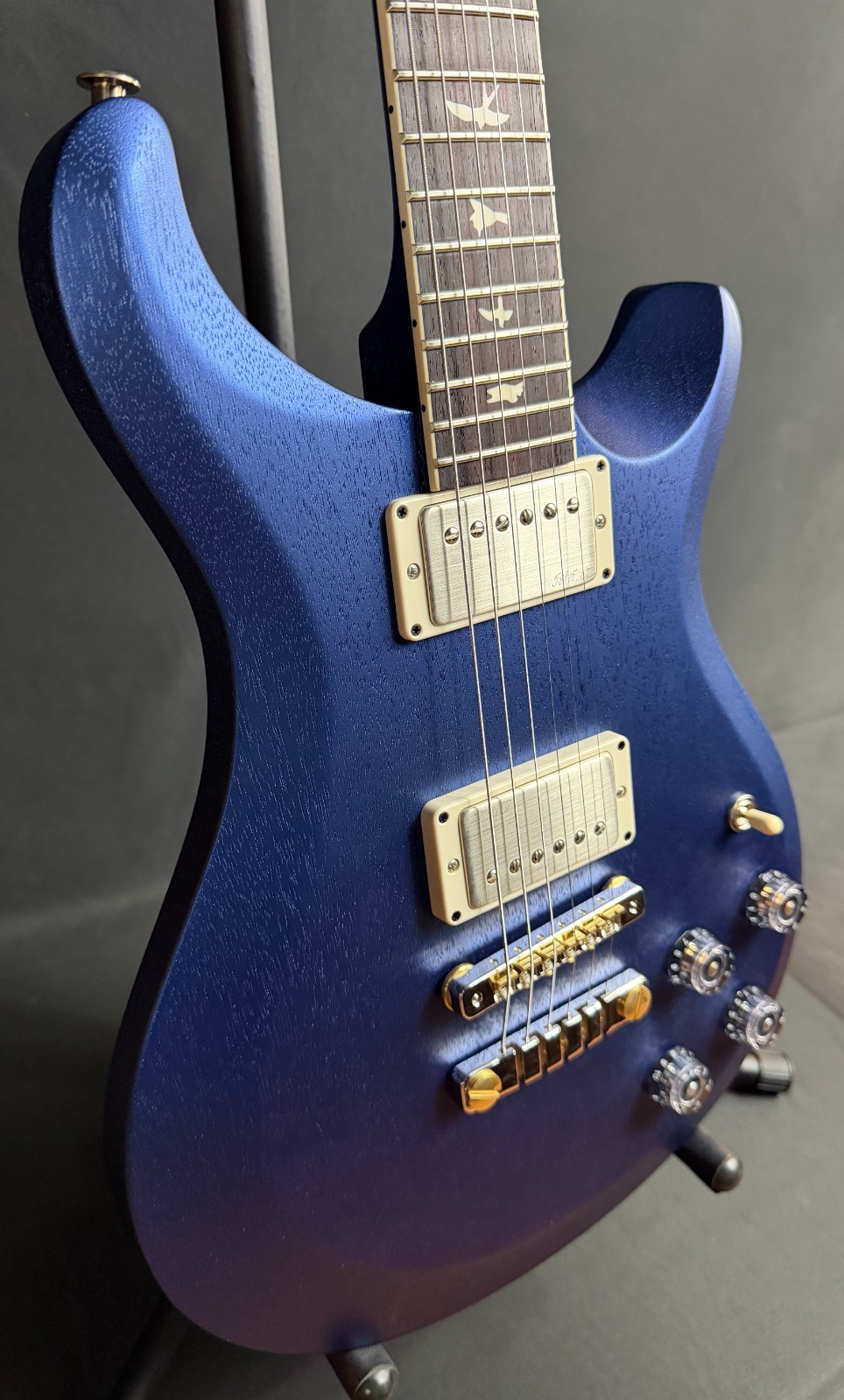 PRS S2 McCarty 594 Thinline Satin Electric Guitar Metallic Midnight w/ Gig Bag