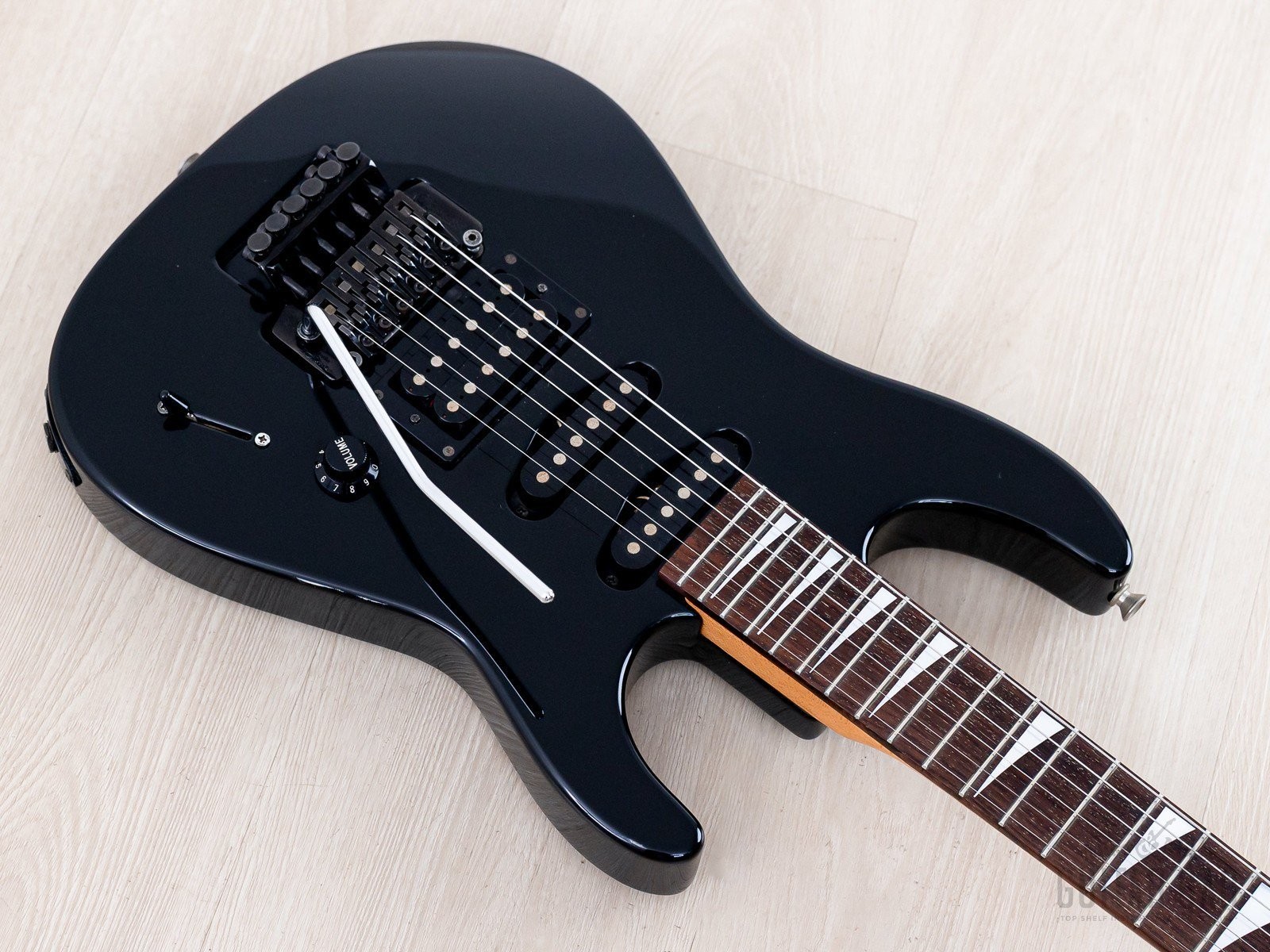 1990s Charvel 610-SL SSH Short Scale Superstrat Black w/ Floyd Rose, Japan