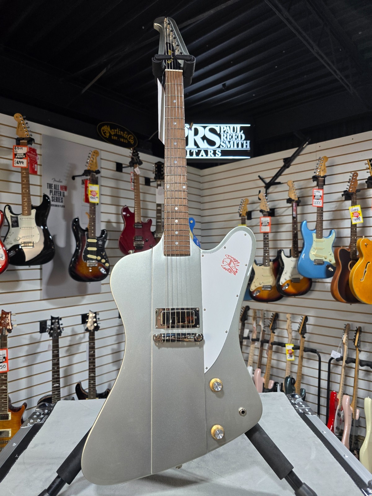 Epiphone 1963 Firebird I – Silver Mist W/ OHSC & PLEK*D #154