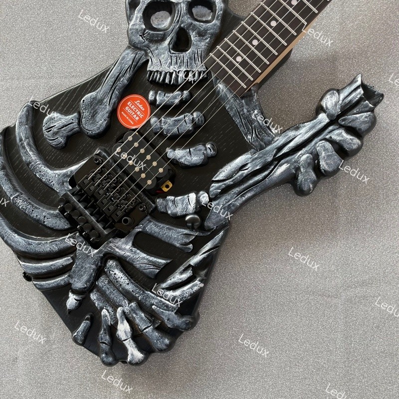 Ledux Solid Electric Guitar Stainless Rounded Fret Edge FR Bridge Fast shipping