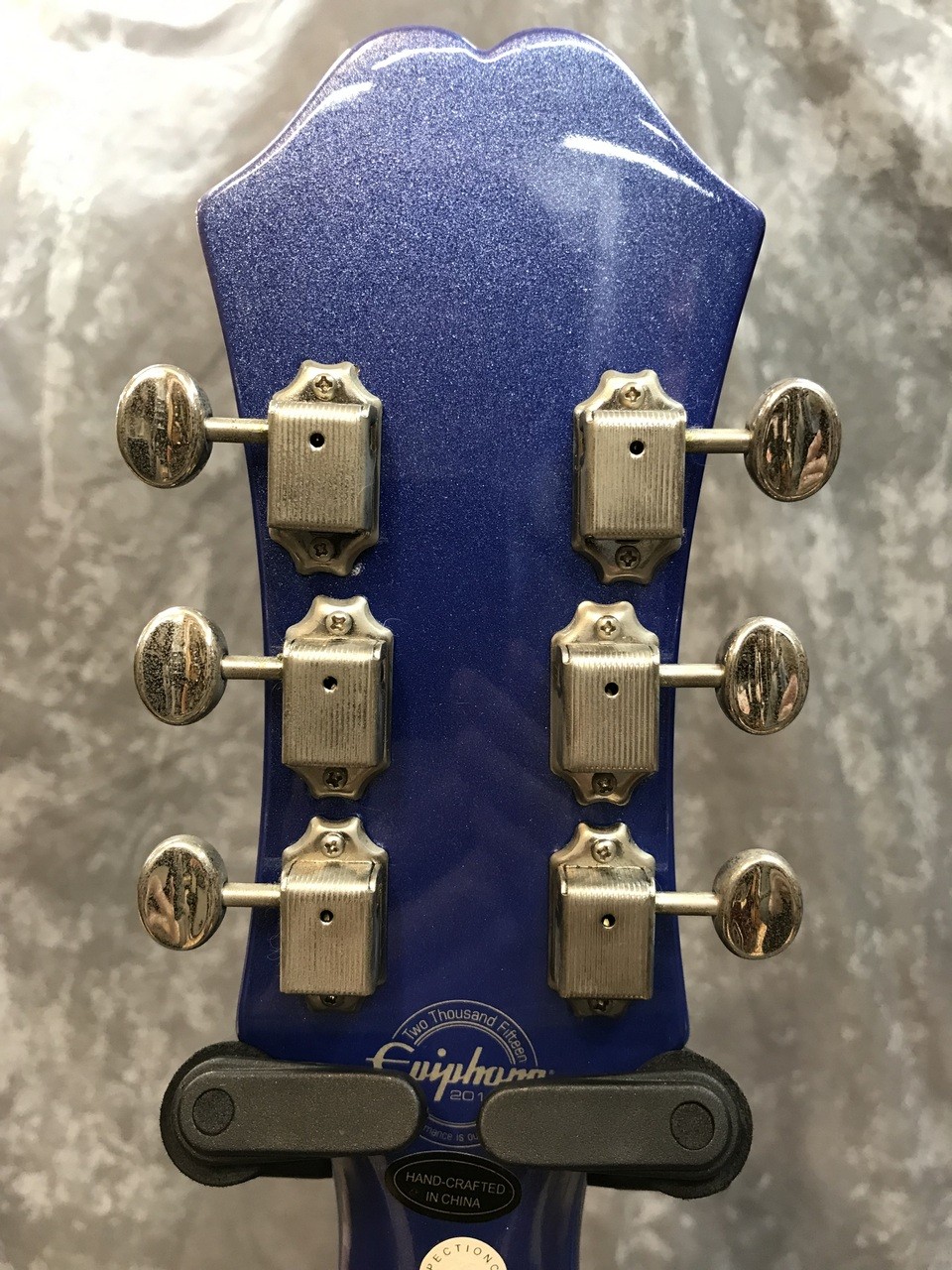 Epiphone Riviera Custom P-93 Electric Guitar, Silver Sparkle Binding, Used