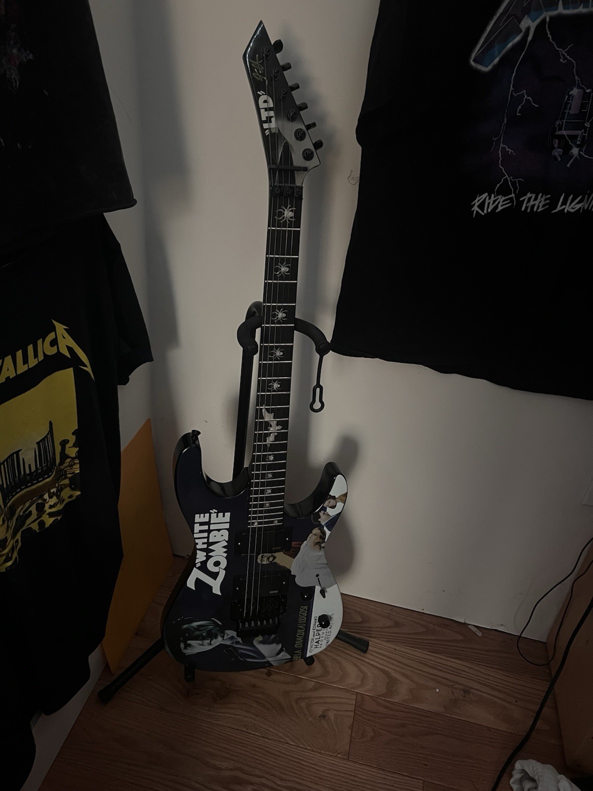 ESP LTD Electric Guitar White Zombie Graphic EMG Pickups 6-String Right-Handed