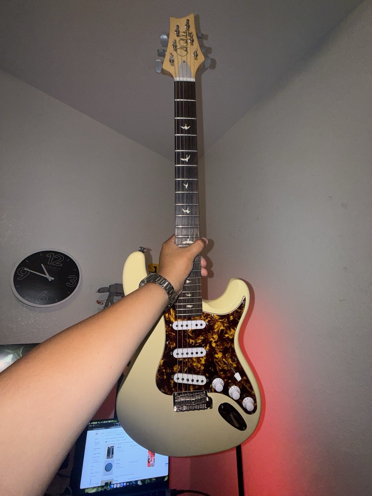 PRS Silver Sky SE Moon White (Modded)