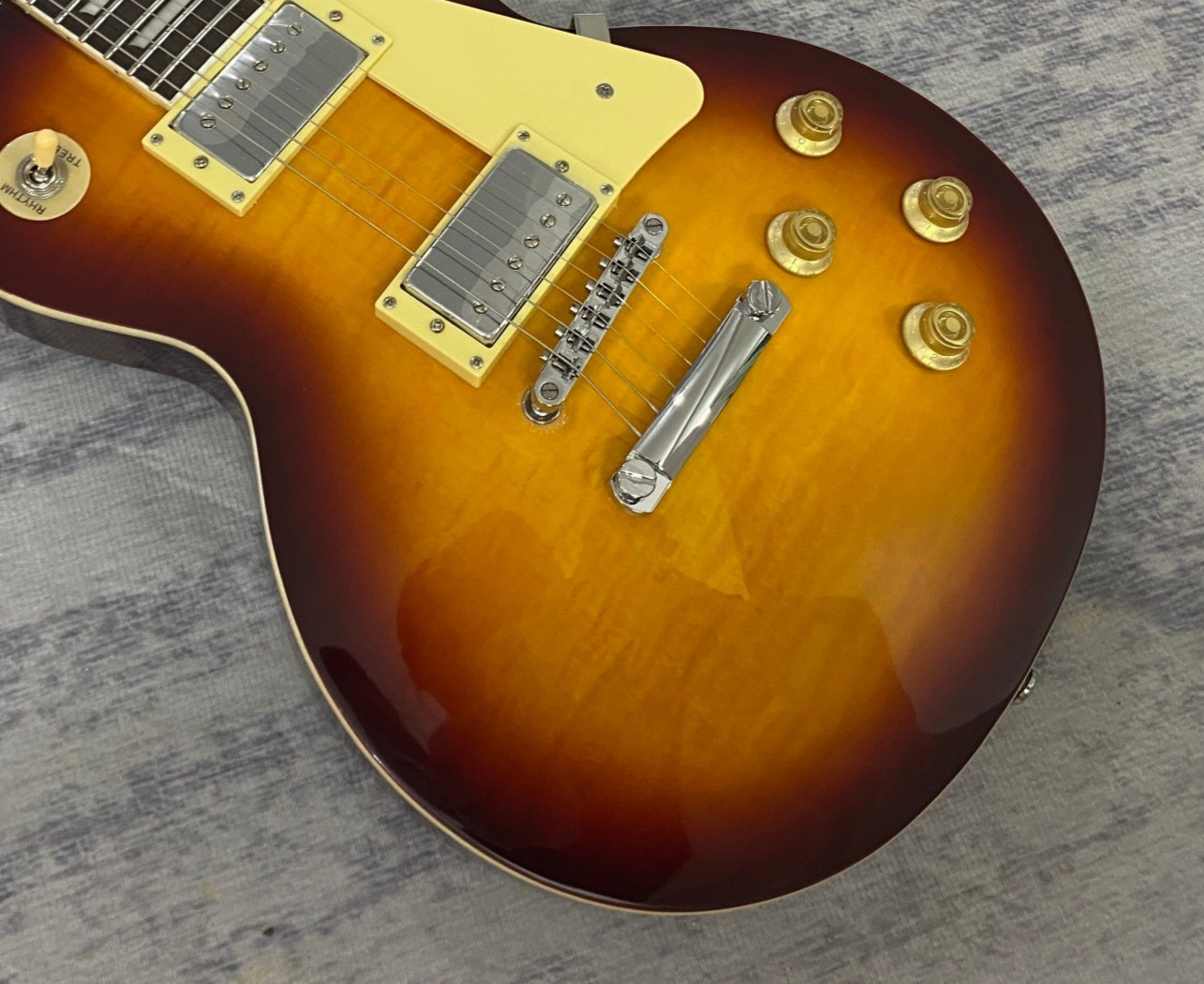 🔥Low Price Classics Solid Electric Guitar Warm Brown finish flame maple veneer