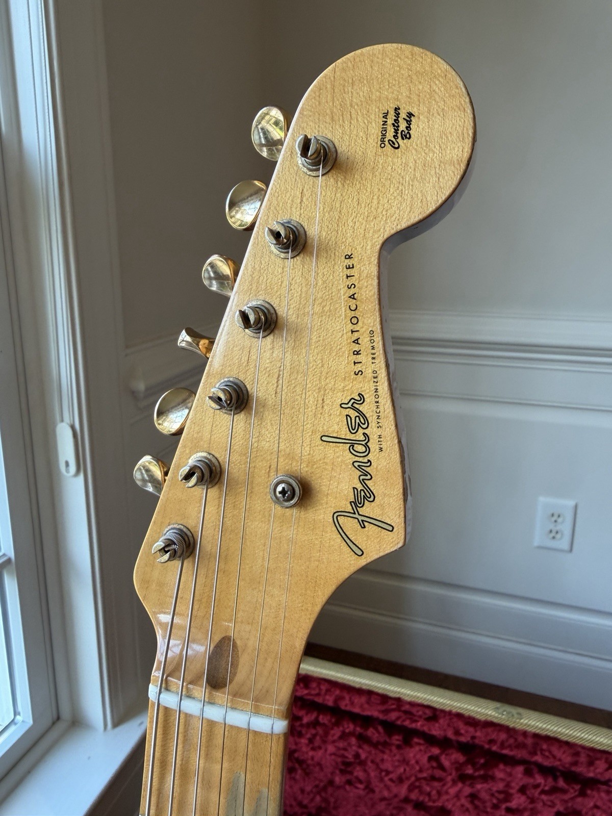 2021 Fender Custom Shop ‘55 Stratocaster Relic – Aged Desert Tan