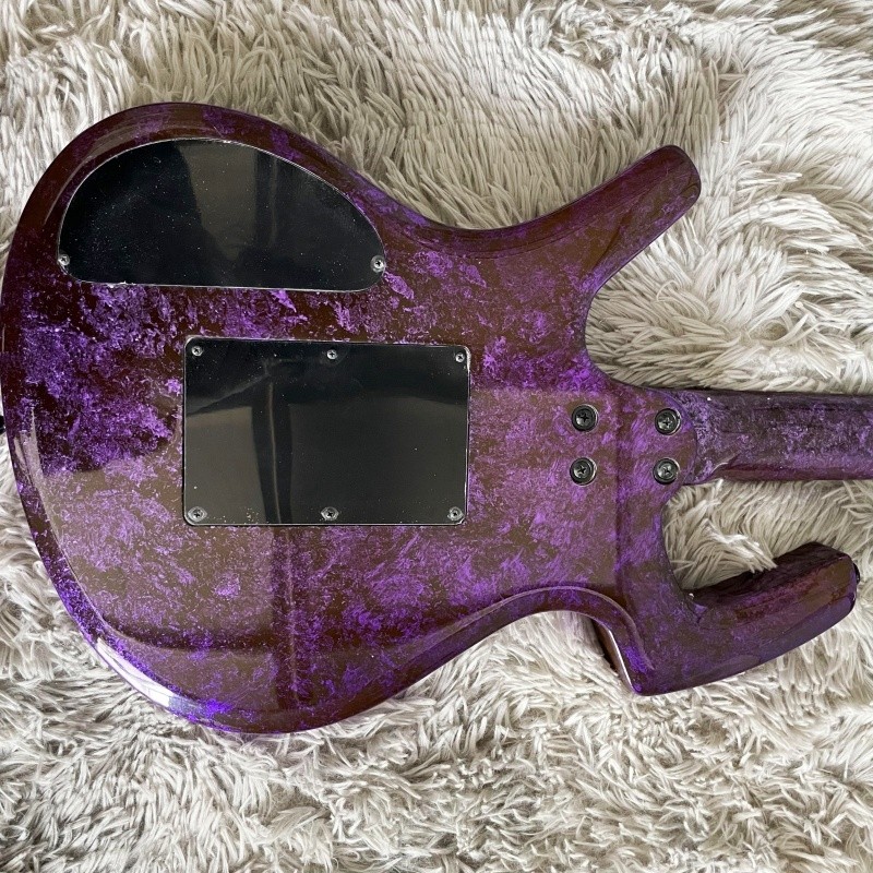 Nebula Purple Irregular Body Rock Electric Guitar H-H Pickups High Quality