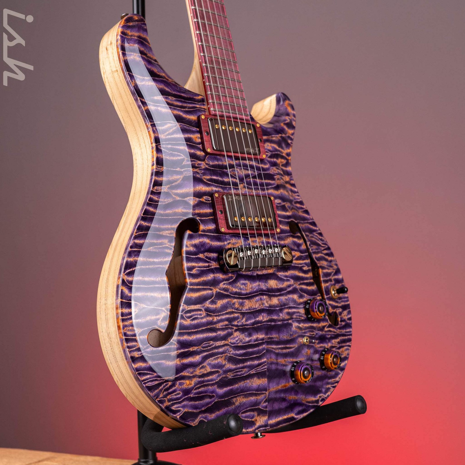 PRS Private Stock Hollowbody I Piezo 24 Fret Purple Peach