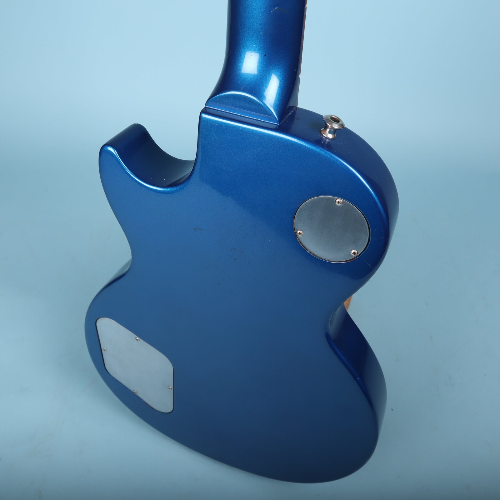 2004 Studio Limited Platinum Sapphire Blue Electric Guitar *Headstock Repair*