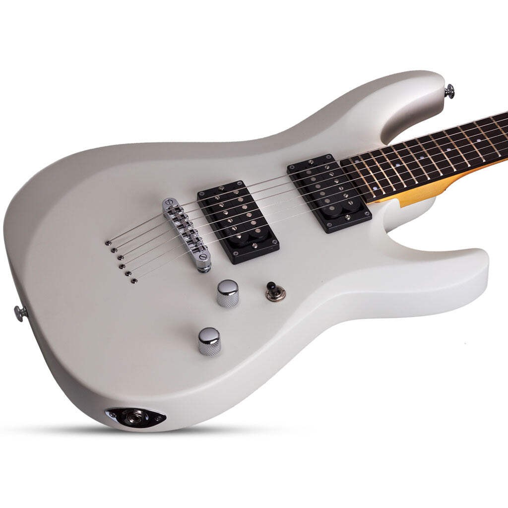 Schecter C-6 Deluxe Series Electric Guitar – Satin White
