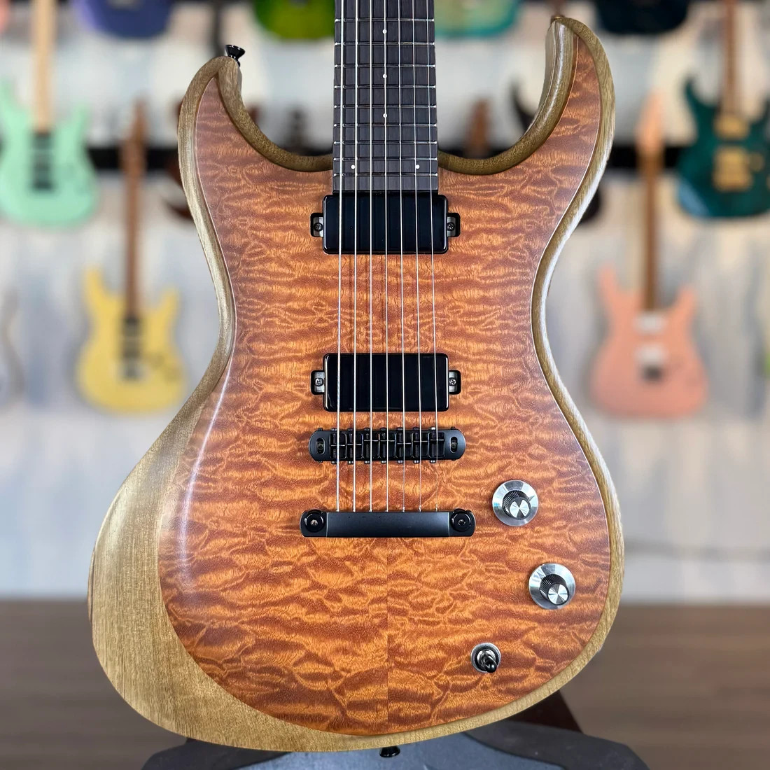 Dunable Gnarwhal 7 USA Custom Shop – Quilt Sapele Natural Burst