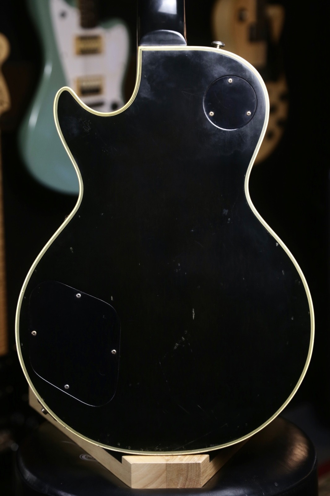 Rare 1970s Aria Pro II Les Paul Custom, Made in Japan – Transparent Black