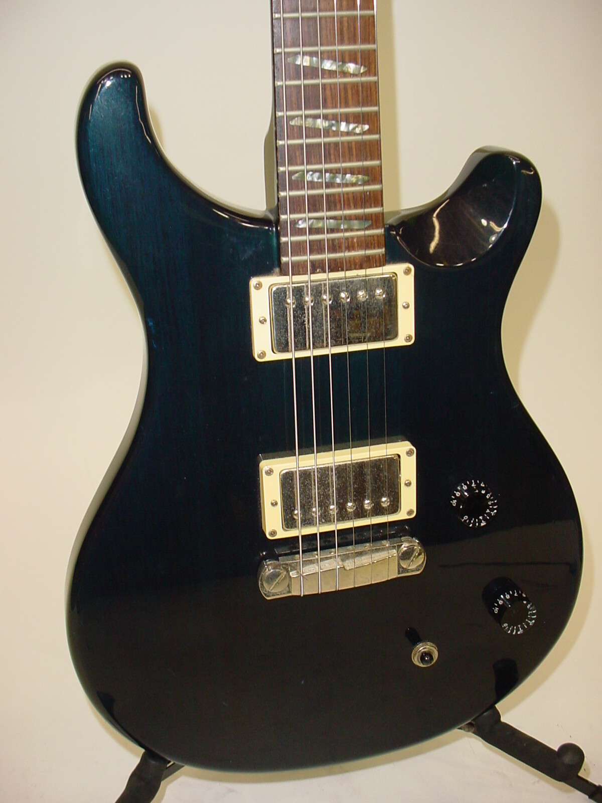 PRS Santana SE Electric Guitar – Transparent Blue