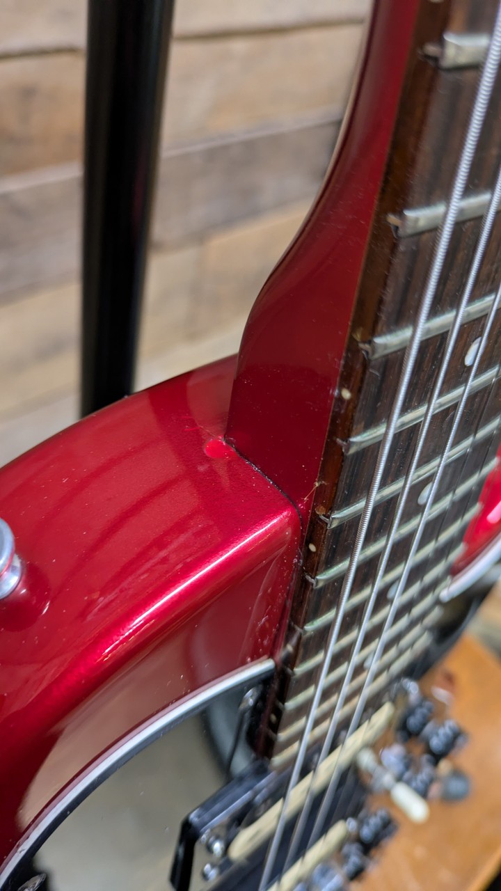 Gibson Sonex 180 Deluxe Metallic Red Vintage Electric Guitar w/ OHSC