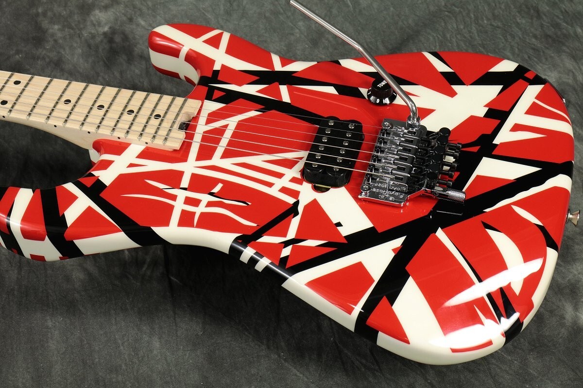 EVH Striped Series Red with Black Stripes Edward Van Halen Signature Model