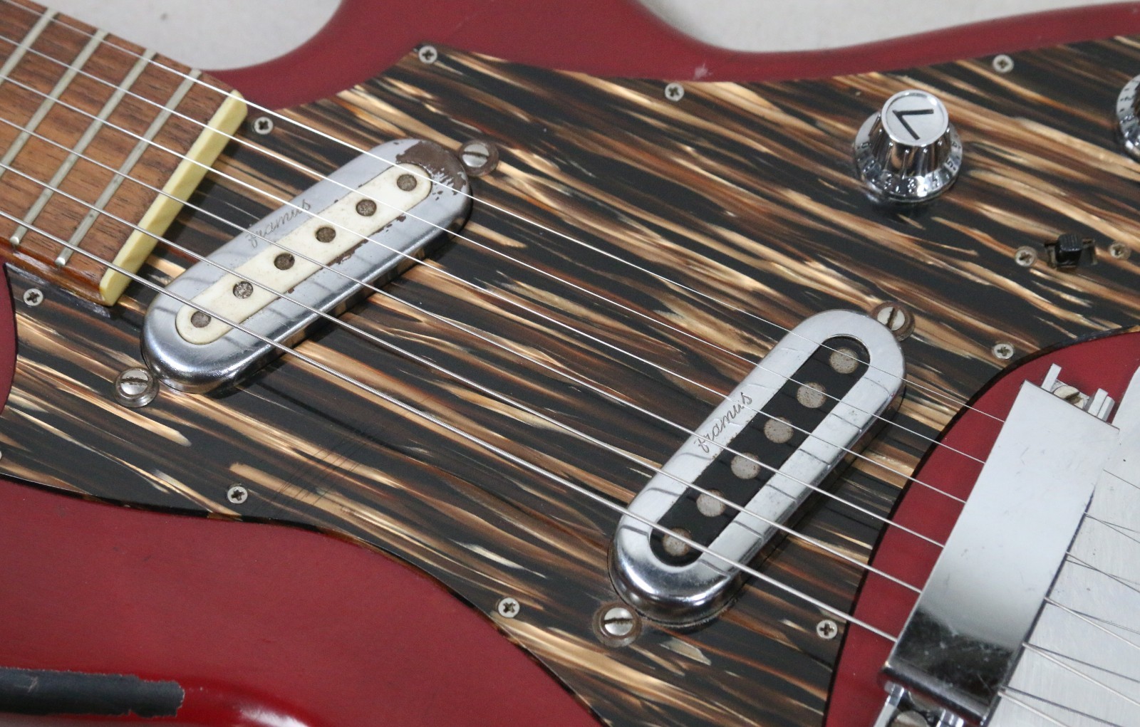 Framus Strato Super 5/155-52 Vintage Germany Electric Guitar 1967 Red – WOW!