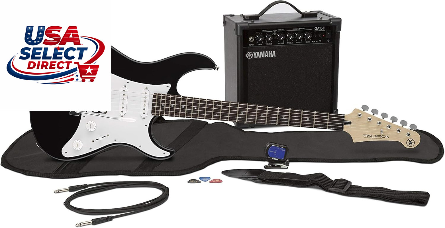 Electric Guitar Pack with Amplifier, Gig Bag, Tuner, Accessories