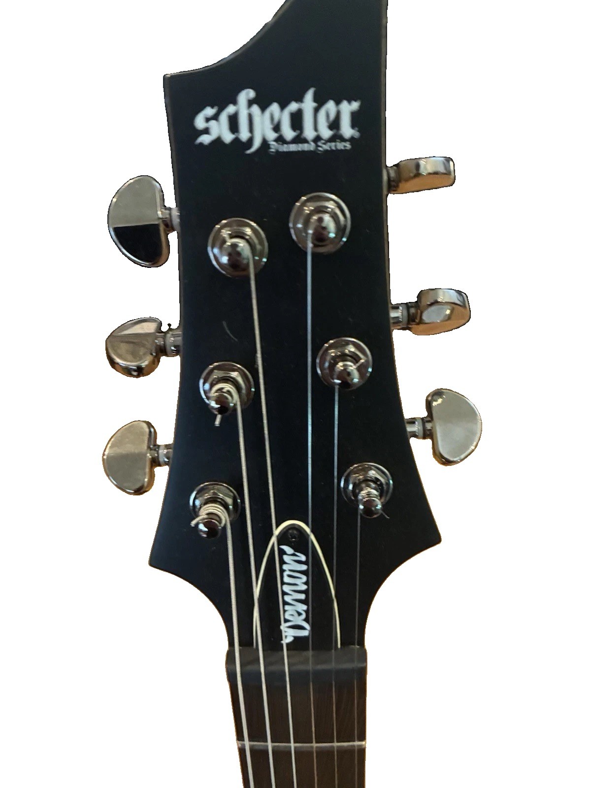 Schecter Demon-6 Satin Black Electric Guitar EMG-HZ Style Pickups Hardtail