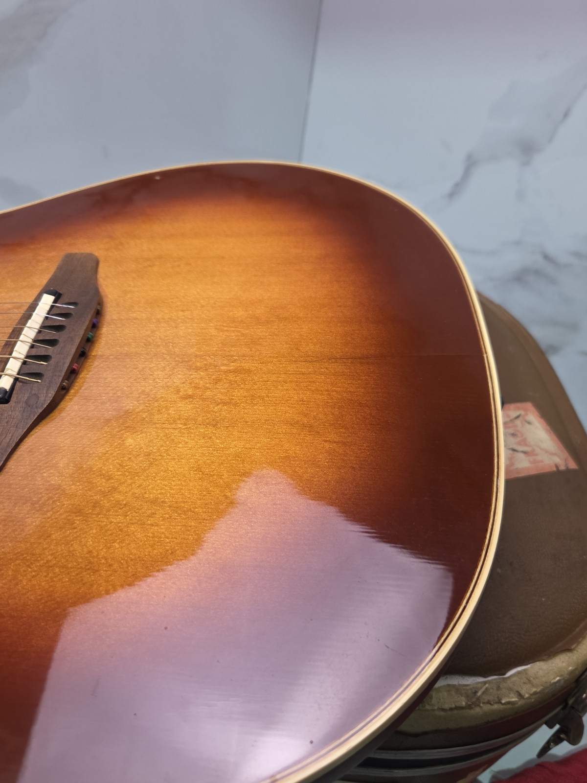 Ovation 85 Collectors Series Owned by Mick Jones FOREIGNER 1985 Sunburst Guitar