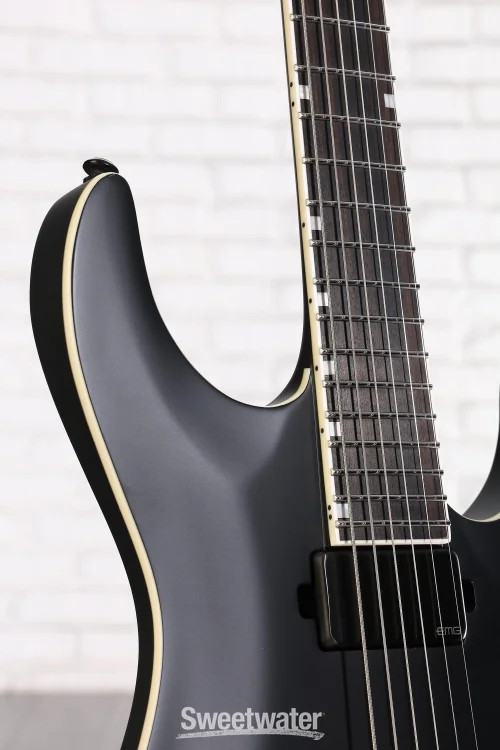 ESP LTD MH-1000 Baritone Electric Guitar – Black Satin