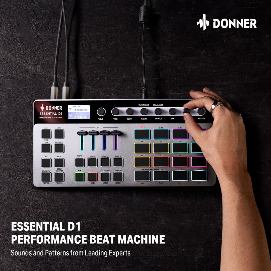 Donner D1 Step Sequencer Drum Machine.