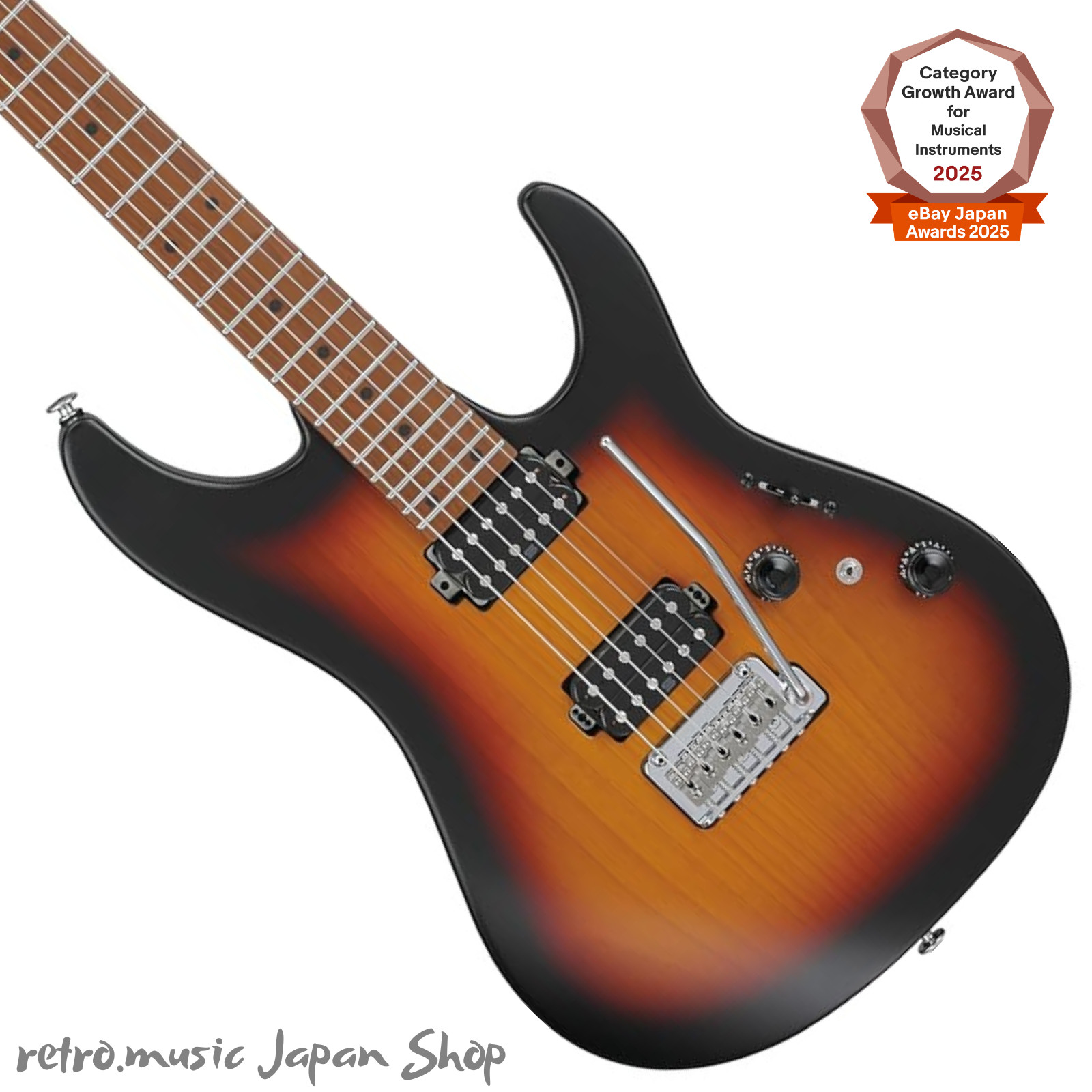 Ibanez Prestige AZ2402 TFF Tri Fade Burst Flat 24 Frets HH Made in Japan