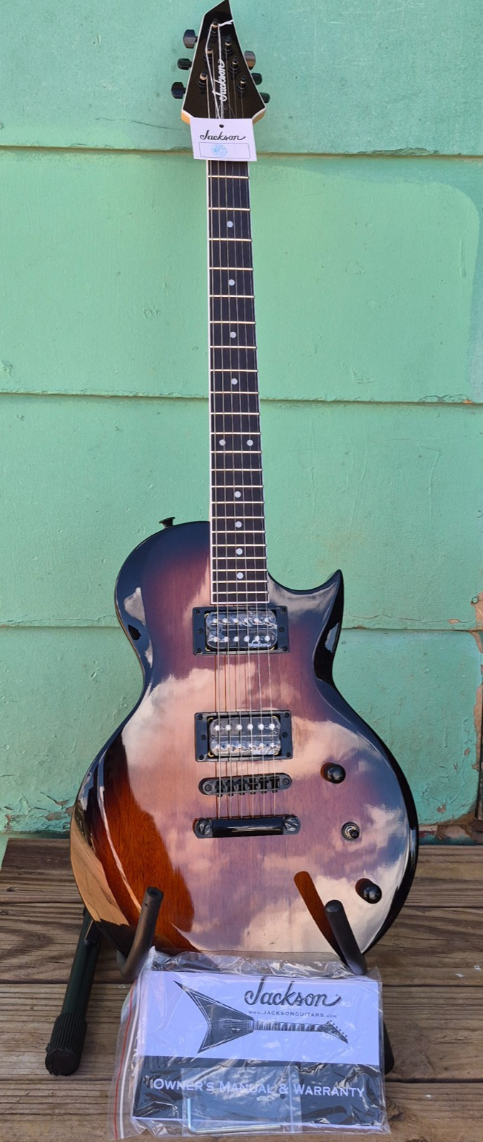 Used Jackson JS Series Monarkh SC JS22 Amaranth FB Tobacco Burst w/ Case & Strap