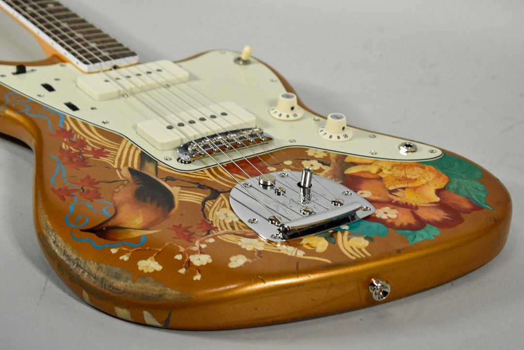 New Guardian Hand Painted Guitars “Golden Orient” Fender Jazzmaster w/HSC