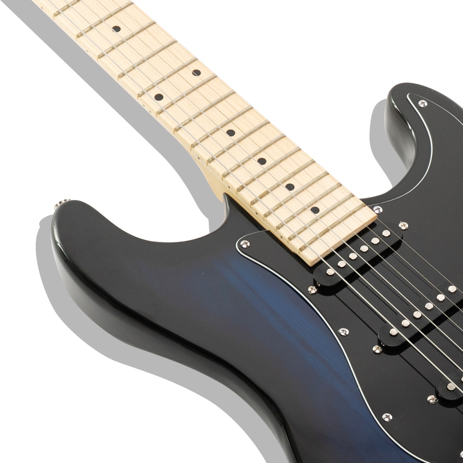 US GST Stylish Navy Blue Electric Guitar 6 String w/Gig Bag Cable Strap Speaker