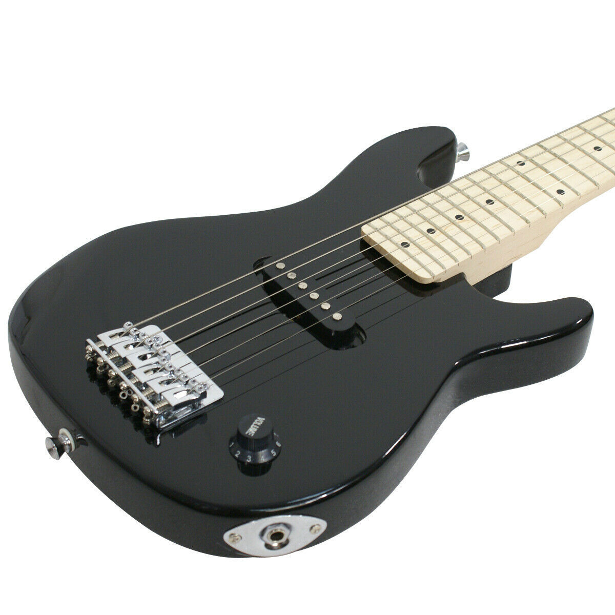 Black Kids Guitar w/ Amp Case Electric Guitar Accessories Pack 30″ Beginner Use