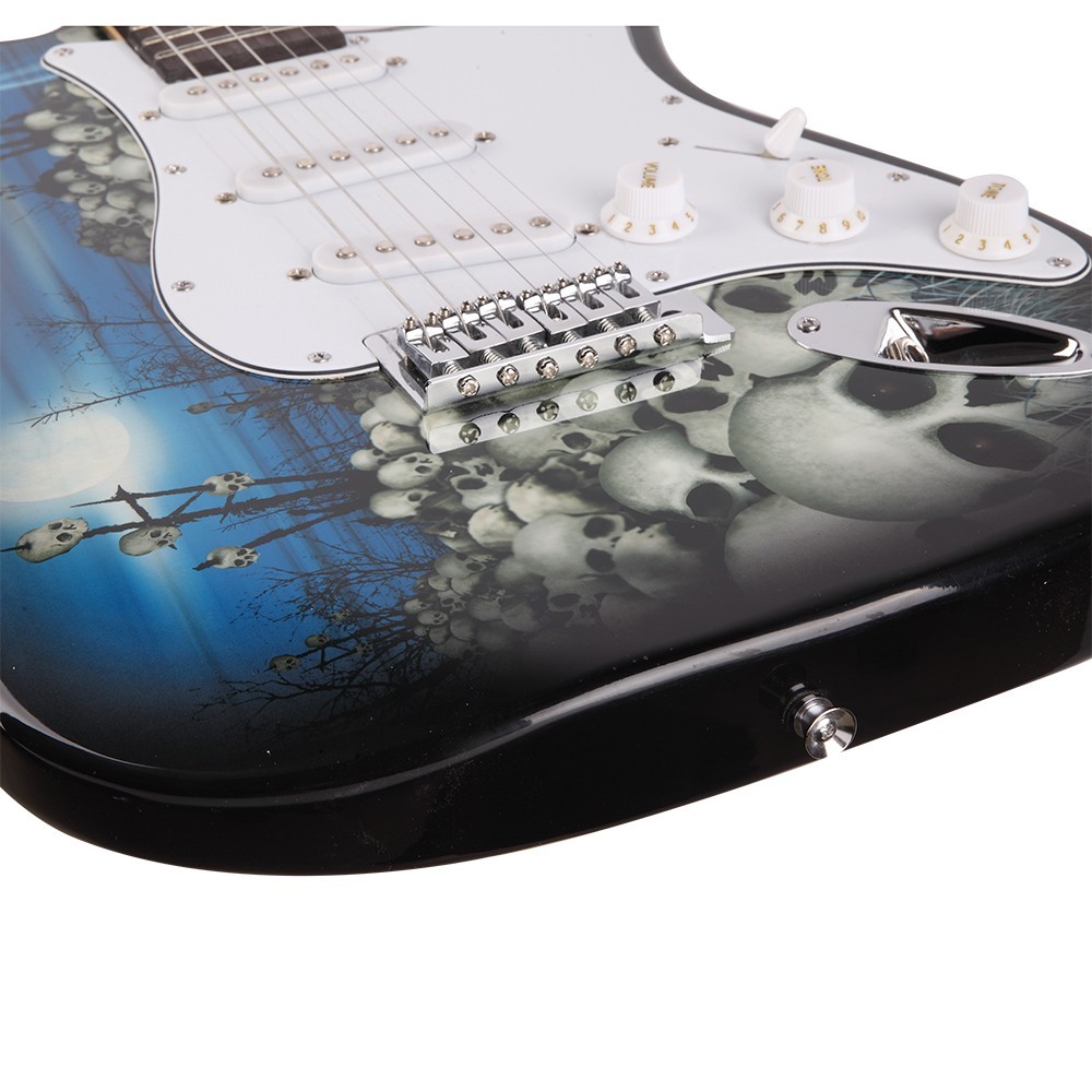 🎸 FREE SHIPPING!🎸S Style Electric Guitar +Soft Case/Gig Bag +Strap +Cable!