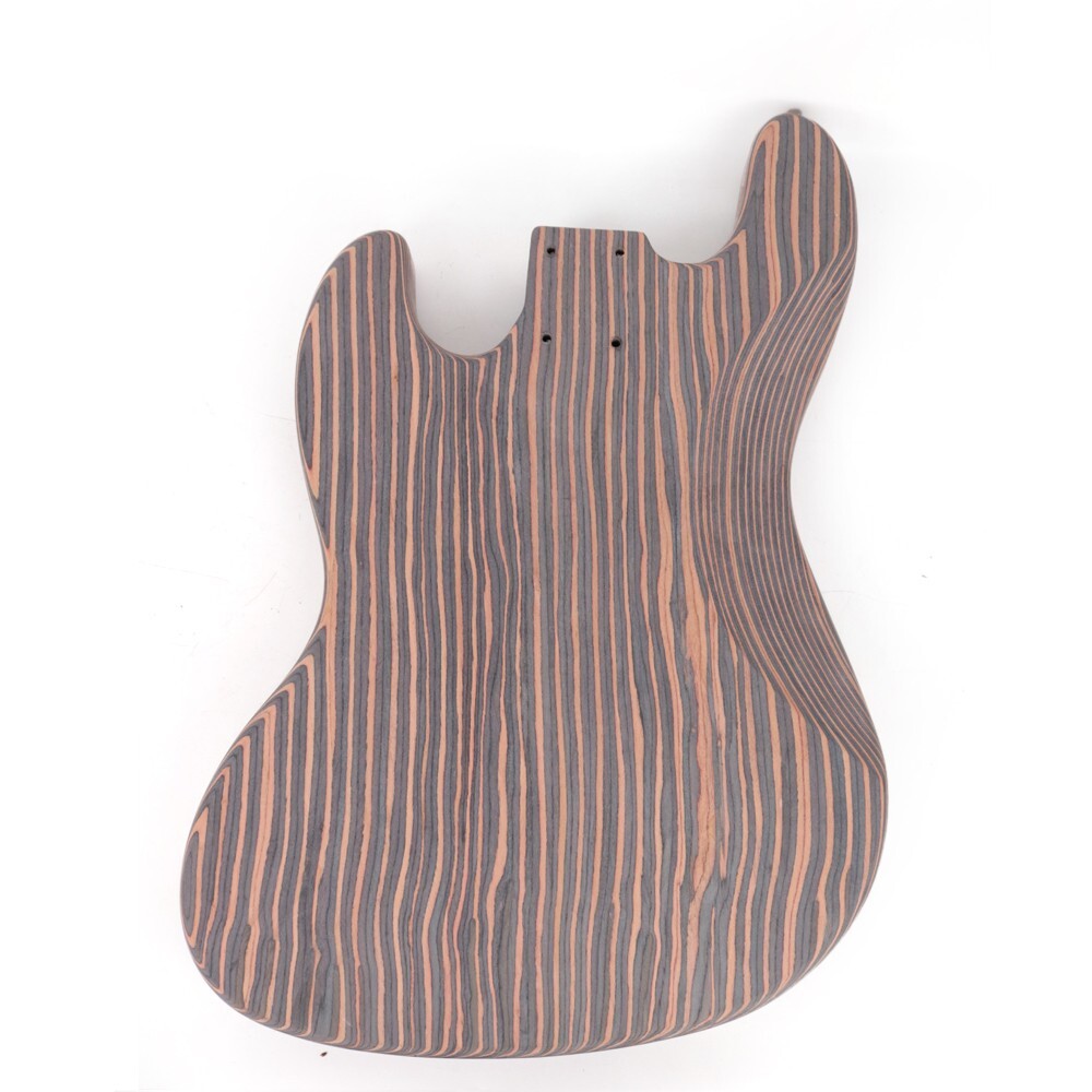 diy electric 4strings jazz bass kits zebrawood body neck fingerboard