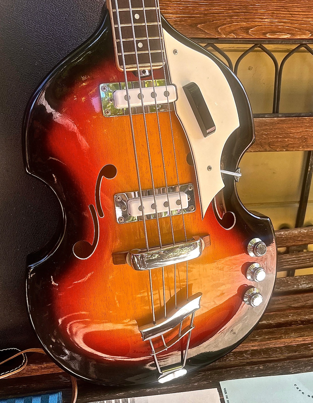 Vntg 1960’s VOX Astro IV Bass + Case Strap Case Candy USA SELLER Free Ship!! WOW