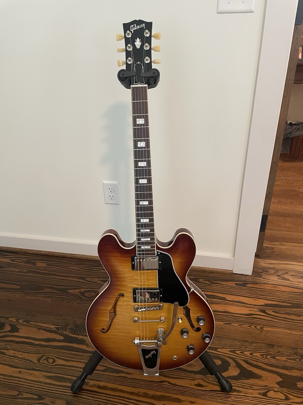 2021 Gibson ES 335 Iced Tea Burst Electric Guitar with Hard Case
