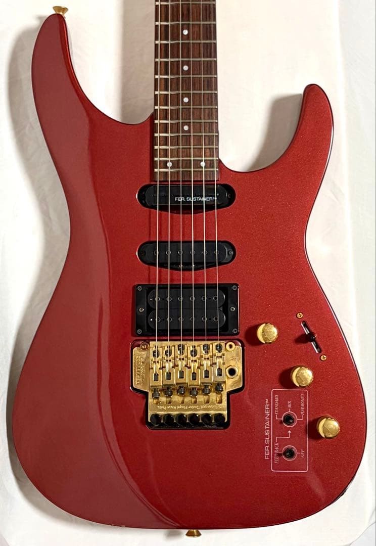 [New strings replaced] FERNANDES electric guitar FR-85S sustainer