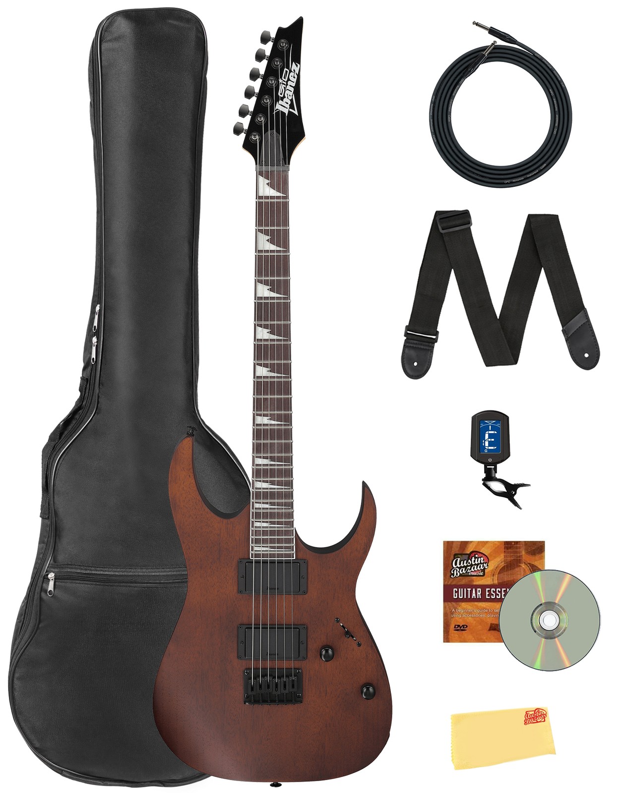 Ibanez GRG121DX RG Gio Electric Guitar – Walnut Flat w/ Gig Bag