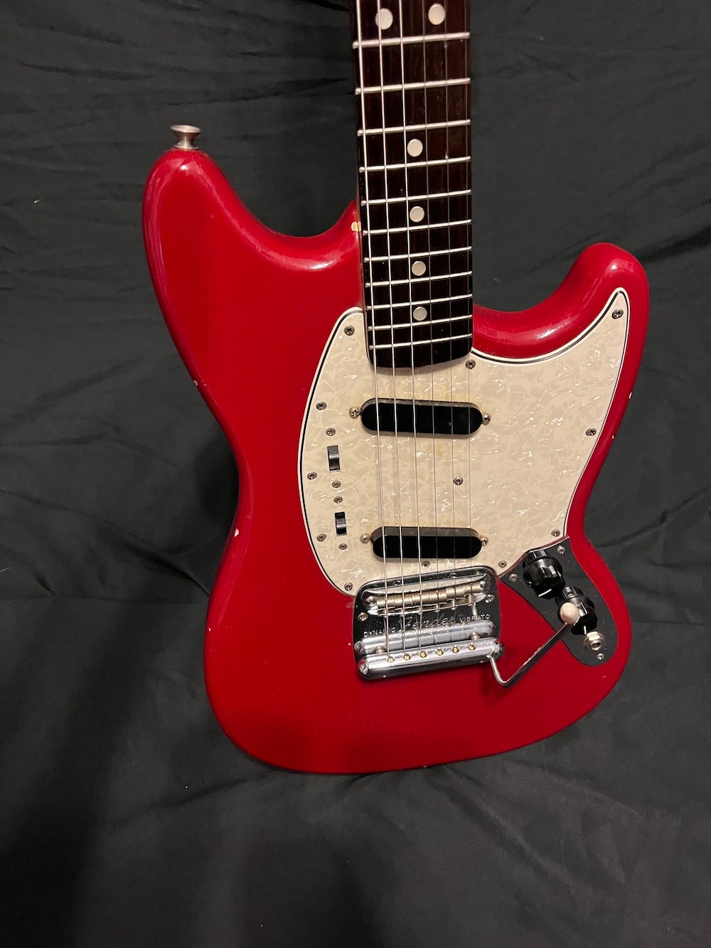 1966 Vintage Fender Mustang Guitar in Dakota Red W/OHSC
