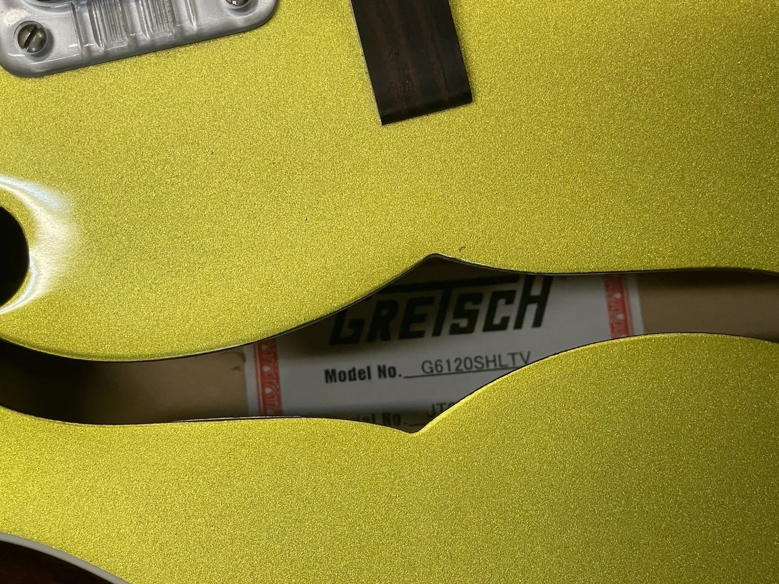 Gretsch G6120SHLTV Brian Setzer Hot Rod Model Lime Electric Guitar with Case