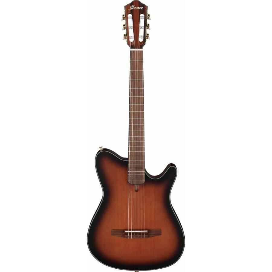 Ibanez FRH10N-BSF Nylon Electric Guitar Brown Sunburst Flat FR Hollow Body