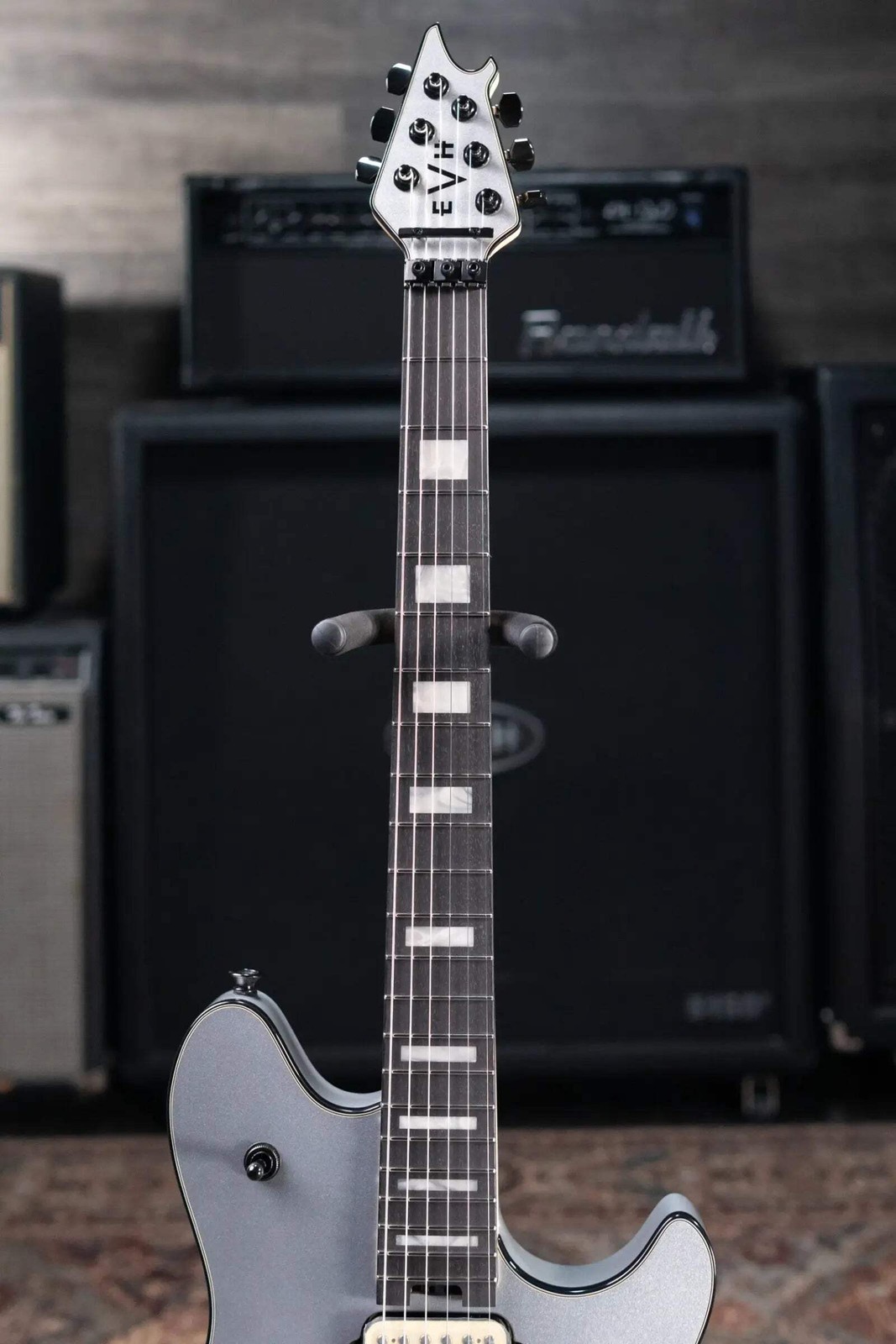 EVH Wolfgang USA Electric Guitar – Silver with Hardshell Case