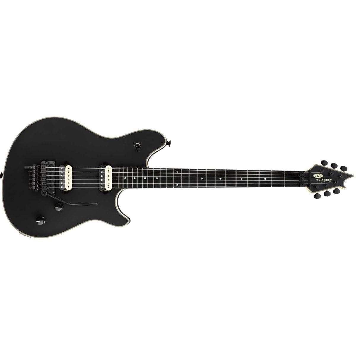 EVH Wolfgang USA Electric Guitar with Case, Ebony Fretboard, Stealth Black