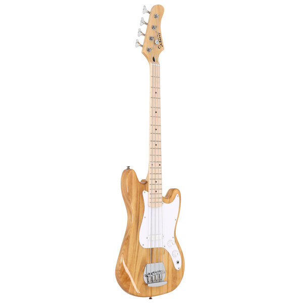 Glarry 4-string 30-inch short scale thin body GB electric bass guitar Burlywood