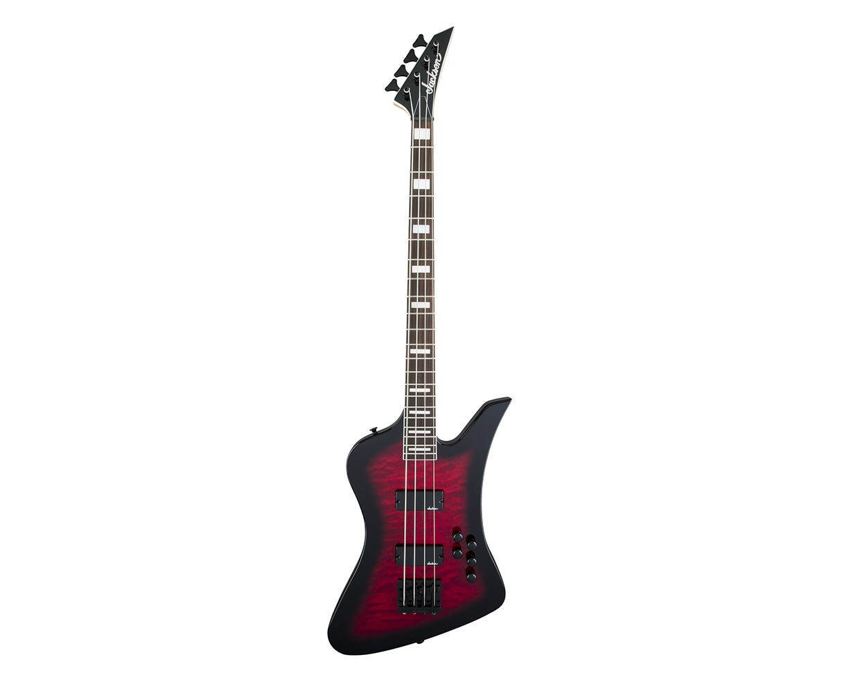 Used Jackson JS Series Kelly Bird JS3Q – Transparent Red Burst w/Amaranth FB