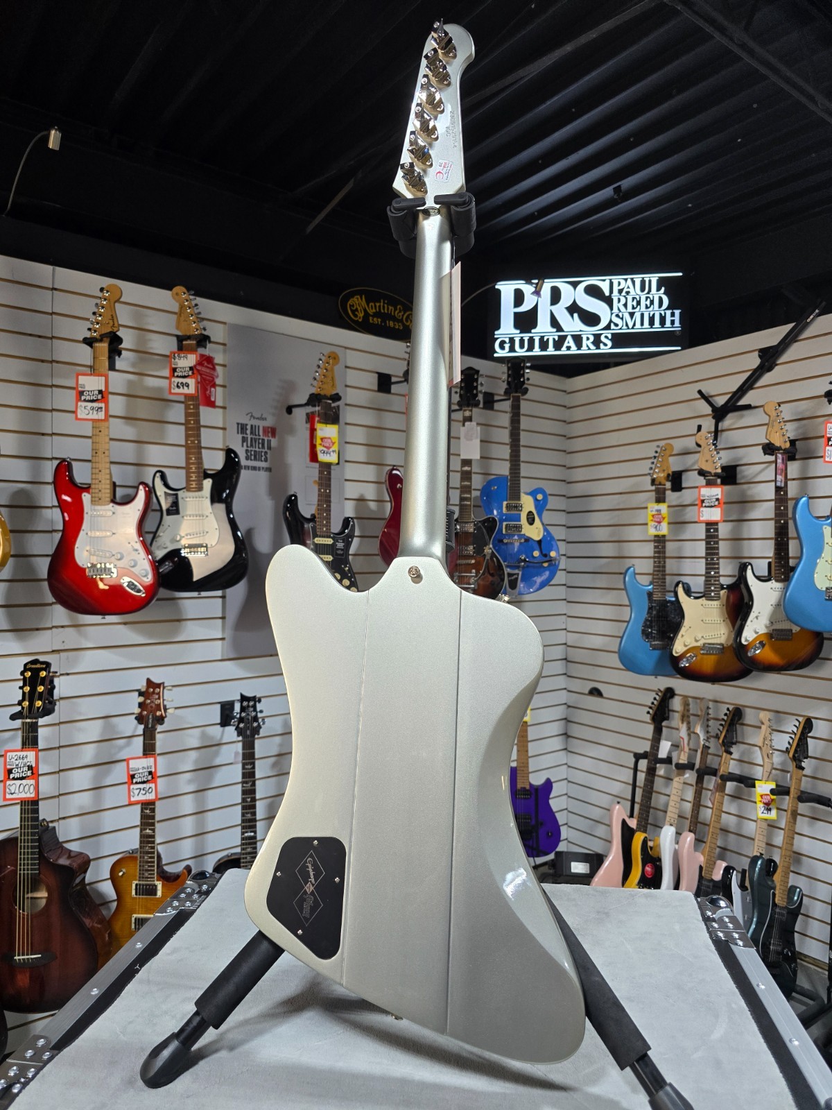 Epiphone 1963 Firebird I – Silver Mist W/ OHSC & PLEK*D #154