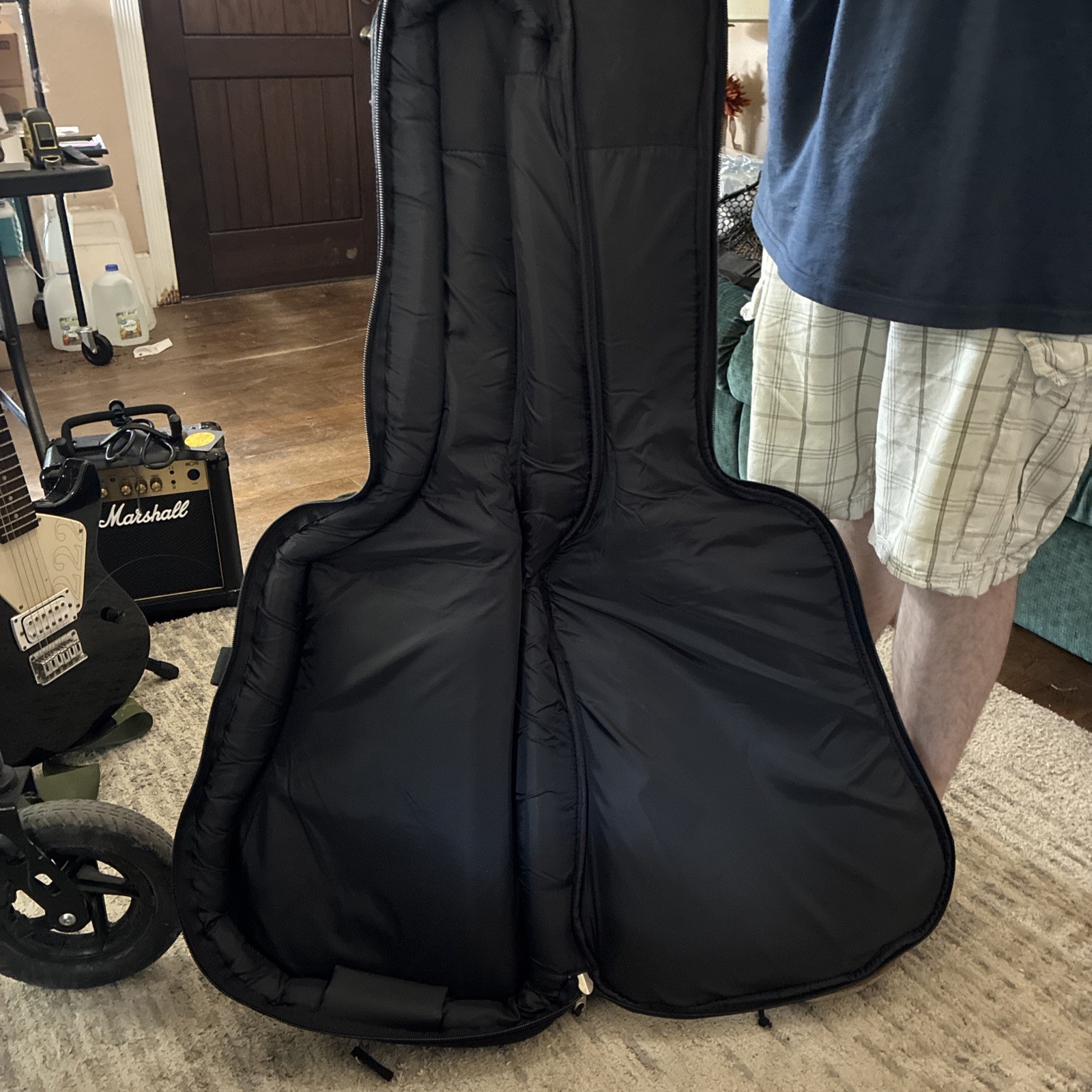 First Act 222 Elec Guitar, 50 Watt Marshall Amp,stand, case, strap, strings,pick