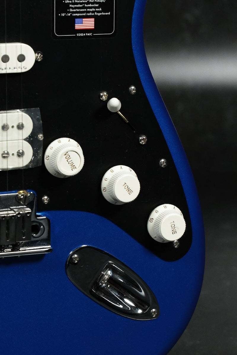 Fender American Ultra II Stratocaster HSS Ebony Noble Blue