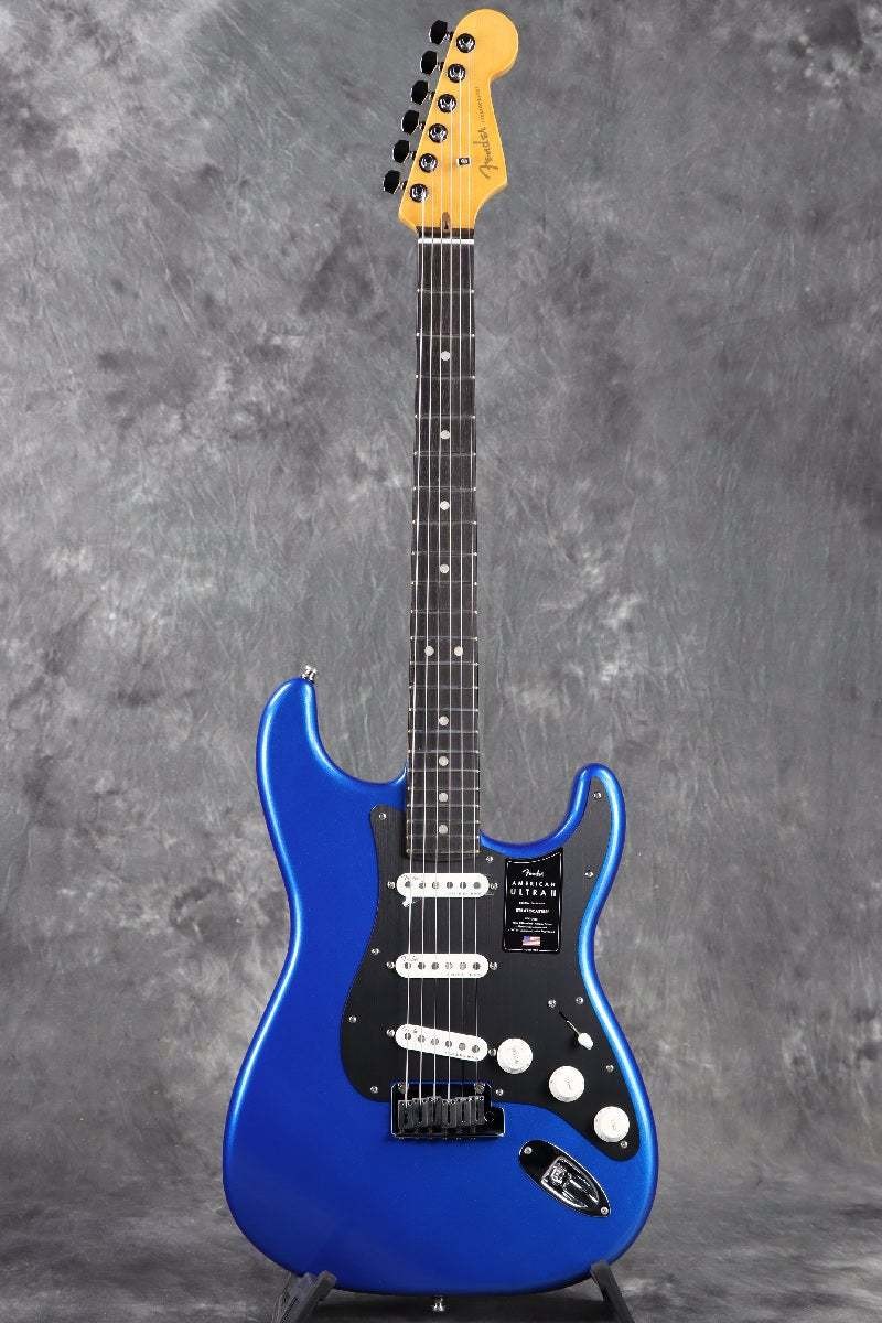 Fender American Ultra II Stratocaster Ebony FB Noble Blue Used Electric Guitar
