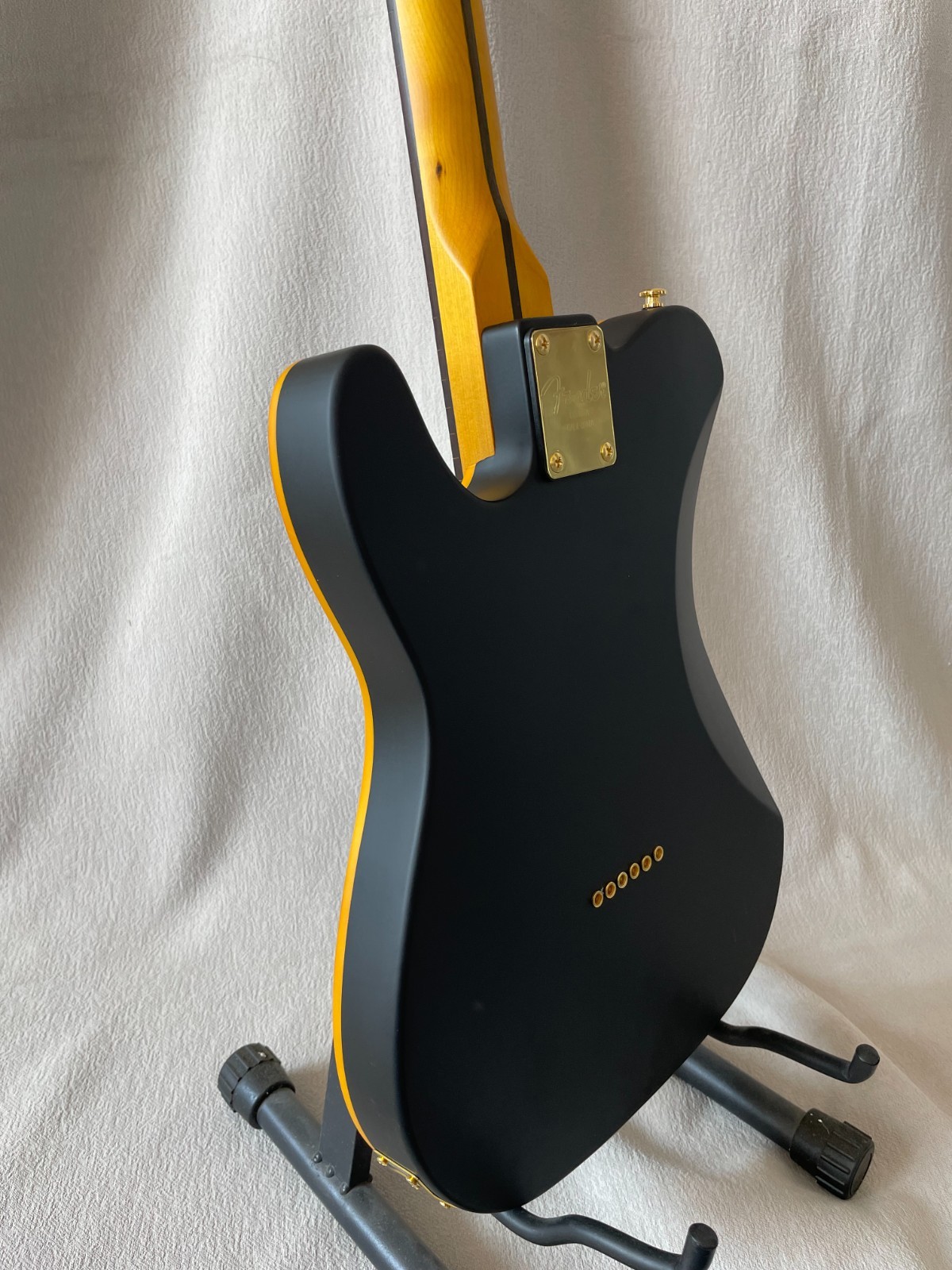 Classic TL style Electric Guitar Matte Black Color Mahogany Body Maple Neck