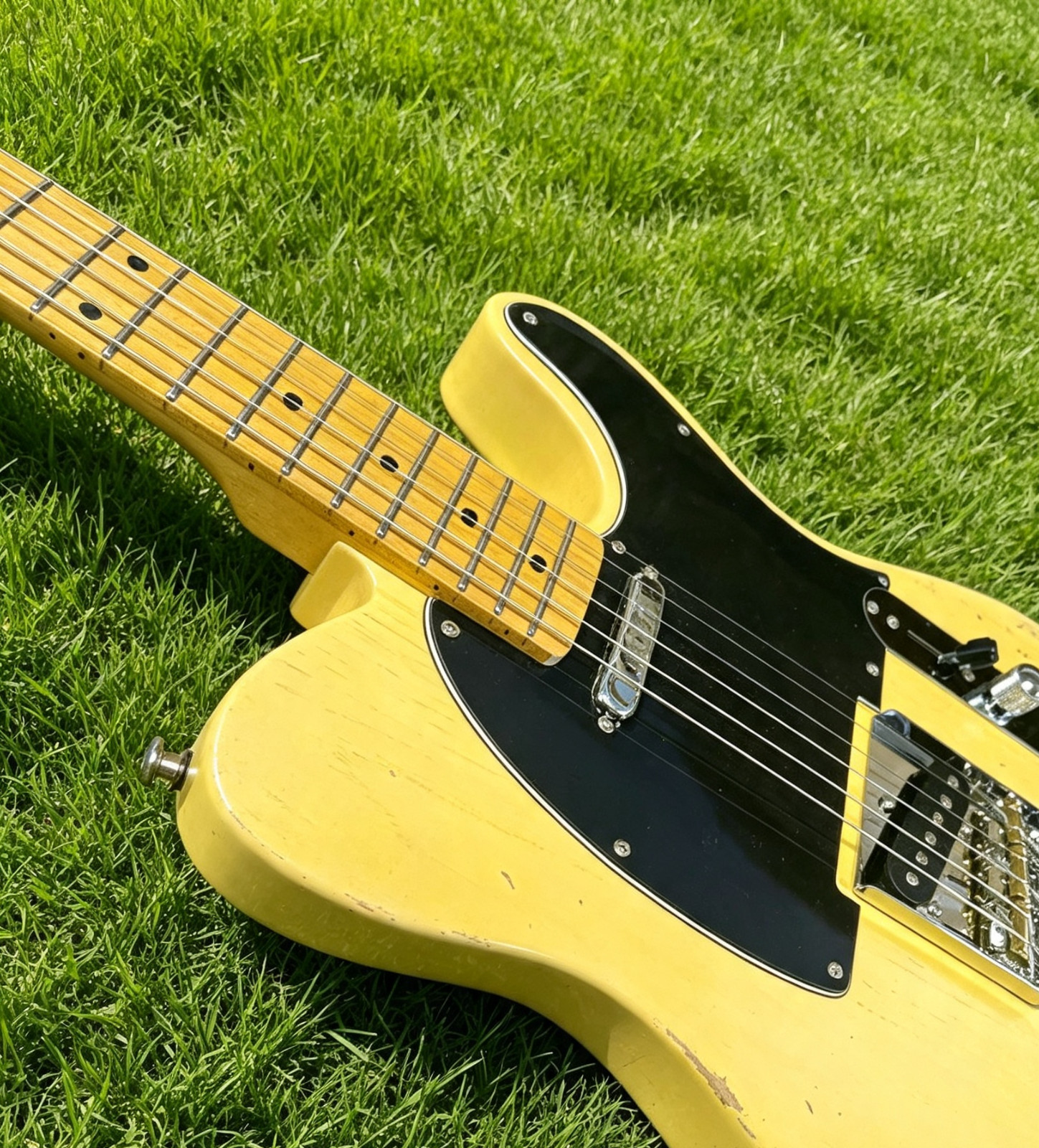 Ship US Butterscotch Blonde TL Electric Guitar Relic Finish Maple Neck